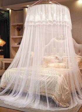 蚊帐用卧室13Rrp4aQf.床蚊5帐圆形吊挂0式圆顶吊家顶公主风1.8米