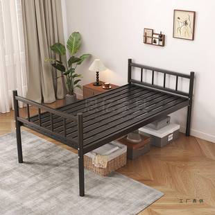 铁艺人高腿1式985米2铁架床出租屋宿舍老单双人高脚加床离地高60