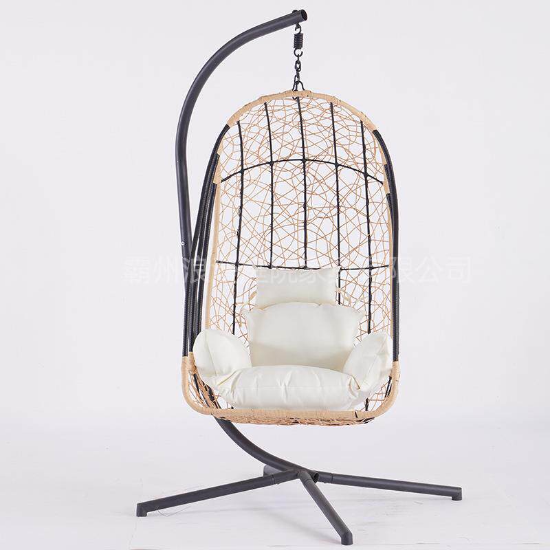 户外单摇人藤阳编吊篮浅黄鸟藤巢懒人篮椅室内台吊篮3号秋千吊椅