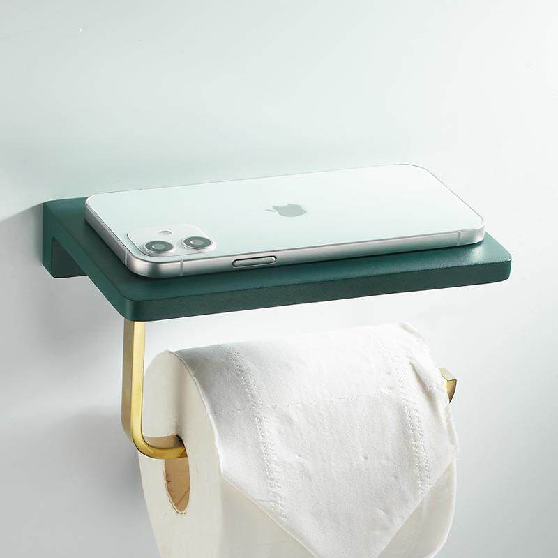 纸架酒店工程巾架卷锌合金手机99厕置物架卫纸生间纸巾钩浴室纸架
