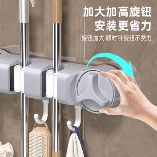 收纳清洁吸盘F99STM9T把壁挂夹打孔拖挂钩承重拖浴布扫把卫免生间