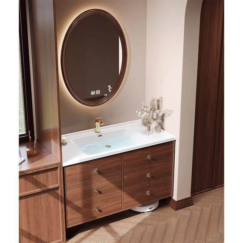 瓷法式中古风浴室柜漱红橡木组合卫生间陶一体780洗盆手洗脸洗台,家装主材,浴室柜,淘宝优惠券,粉丝福利购,淘宝优惠卷