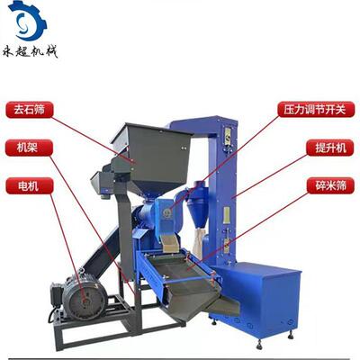 提升上料大米8脱糠皮机0型水稻脱皮机细粉碎水稻新脱壳机LCX型打