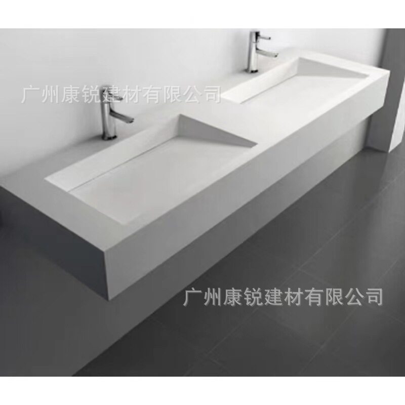 亚克力人造石无缝一体挂墙洗手台