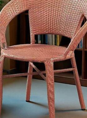 藤椅编孕妇老凳子靠背防摔头藤椅加宽阳靠台休闲人庭院NAP凳高档