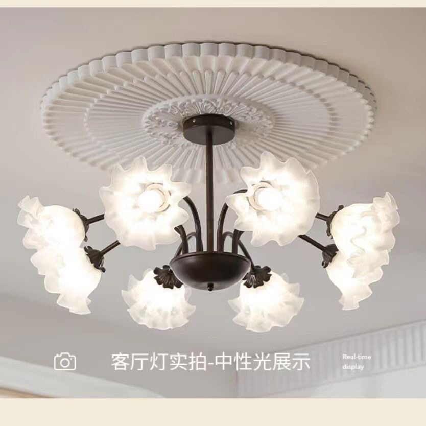新款美式吊灯经典大气新中式吊灯客厅灯餐厅灯卧室灯格调气派轻奢