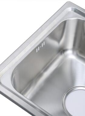 邦特厨斯房304锈圆拉7845D钢丝水槽大单槽盆中盆洗碗洗菜池水盆不