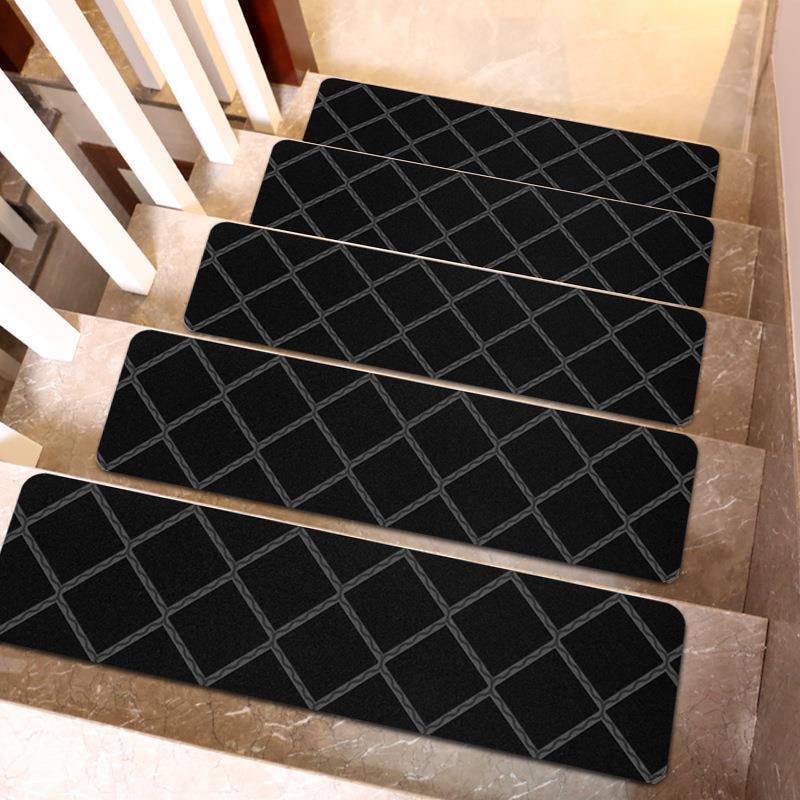 1楼5片装SOM爆款梯免胶自楼粘家用踏步垫拉绒压花垫防滑梯毯热卖