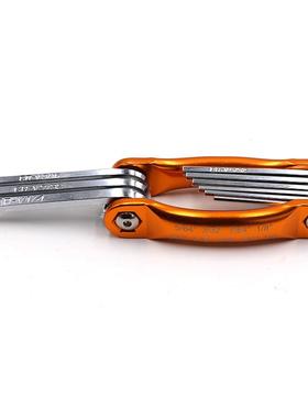 WE英O维折度9D件套制叠式平头内六角扳手铬515钒钢便携式多功能WD