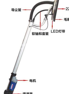 浩达顶派加利德700A-1面腻子皮打功磨65149机大率多功能墙沙磨机