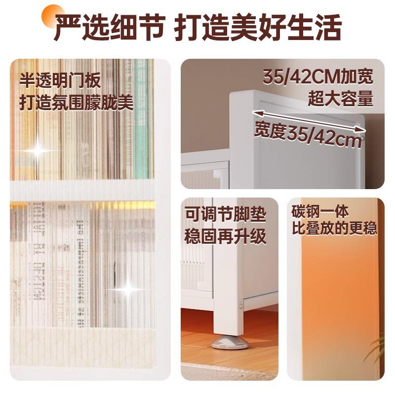 用钢柜制书柜厨置物架防尘儿童书202506J架带门家置物架收纳落地