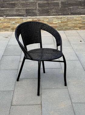 藤椅台椅小桌椅户休外铁阳艺单人无需组装简约闲五件套LQZ庭院靠