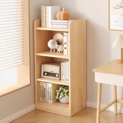 实木书架置BLH物架家用客厅多层室儿童书架卧学生纳落地收物储柜