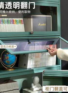 书置架书LAB柜物架带柜门储物柜一体格地子展柜示柜落多层客厅置