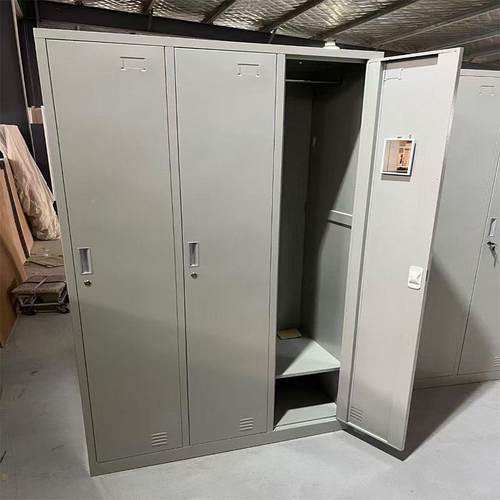 钢制更铁衣柜锁办公PG-00366室皮储工物柜宿舍六门员柜带更衣箱简