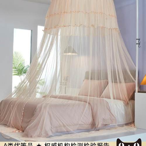 架蚊帐F9587SJ5人家用2025新床款卧室吊顶支公主风免安装单儿童