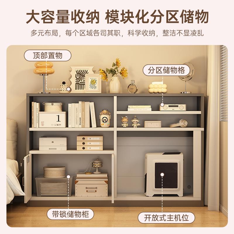 角书简桌家转用学习子卧室女桌生梳妆台884书柜一体易l型拐角电脑