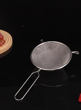 不笊锈钢油漏豆浆汁过滤网果双油格篱面粉筛油筛PJ-05240滤油耳网