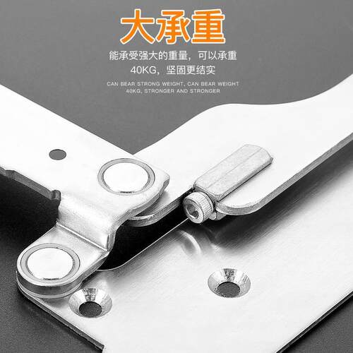 ZD1808度折叠折门全屋通用叠门配件304不1锈钢平折全开0吊轮无下