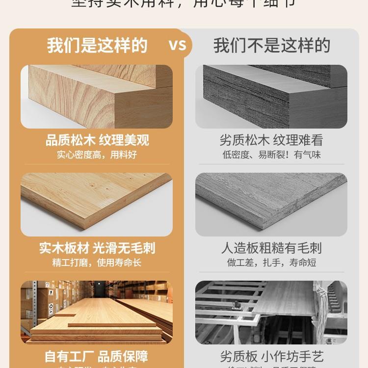 木木书架一体靠实墙落地置物松架儿童书柜学生家储CA33-CL-物柜收