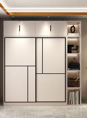 衣多柜子家用卧室柜门出租屋推拉储物柜小户型衣服柜简易层收XVG