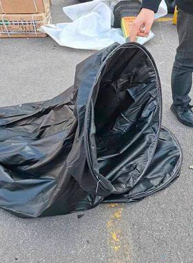 黑色阻燃煤矿用99风筒布矿用排风风0设备正压筒布直径50mm