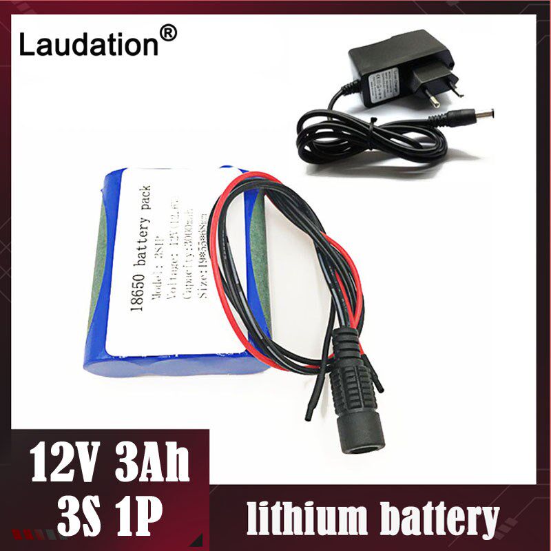 12V 3Ah/3000mAh 3S1P 12v Li-ion battery 18650 lithium li-ion,机械设备,其他机械设备,淘宝优惠券,粉丝福利购,淘宝优惠卷