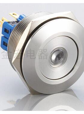 30MM金宏不锈钢按钮点QTBI面灯无锁J30-2带81寿防水P67命100万次~