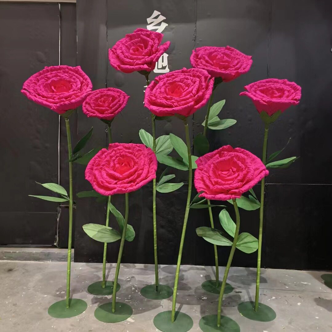 超大仿真玫瑰花束网红节日装饰