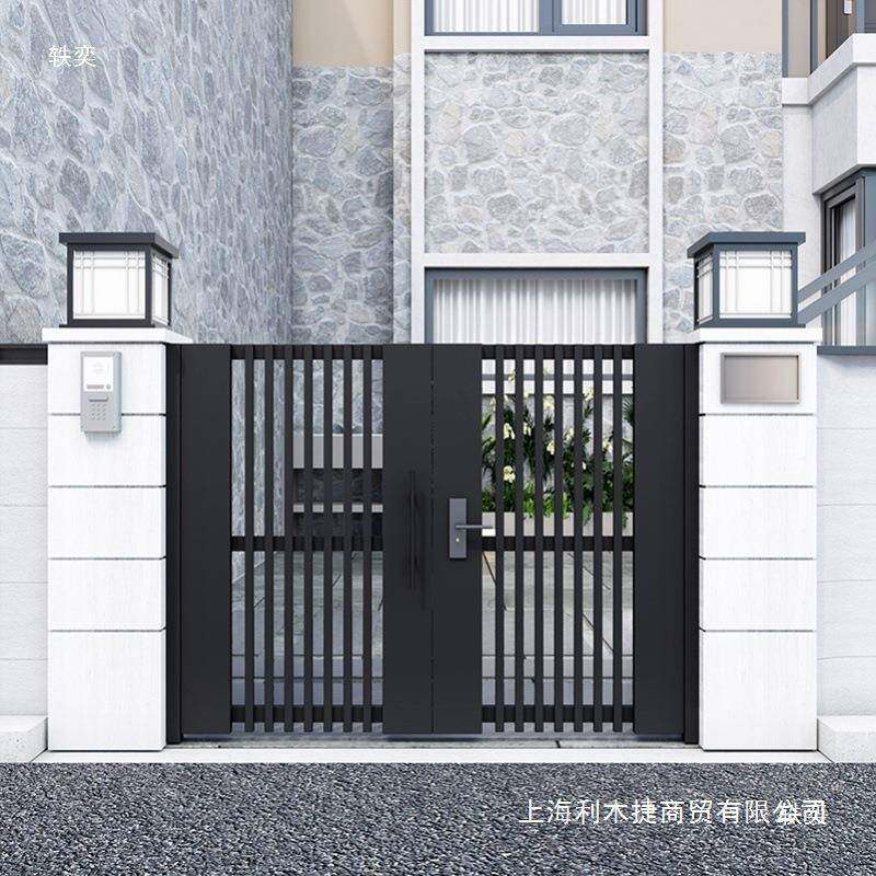 锈钢户外庭庭院门农村建541房大不门铝合金院门户外铁门别自墅院