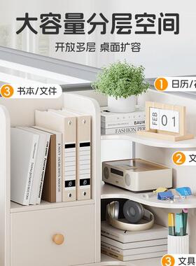 面书架转ZRB角置办物架卧室舍收纳储物宿柜公桌工位简易多桌层整