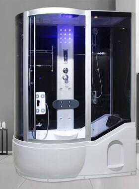 整NFO体洗汽澡淋浴带冲浪蒸一体式浴室桑拿房房泡澡带间浴缸钢化