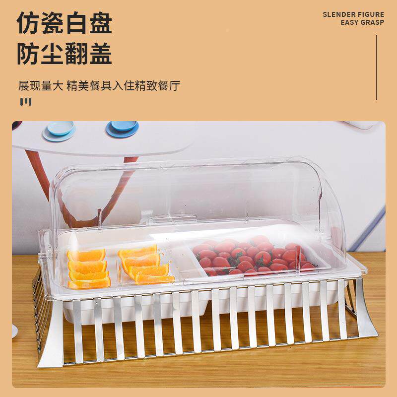 304自助餐示台镂空陶品瓷心点架面包SK-ZSJ30水果蛋糕展托盘甜冷