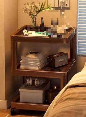 床头创柜卧室小型VRL中古风头功可移动床置物架简约多能床边意小