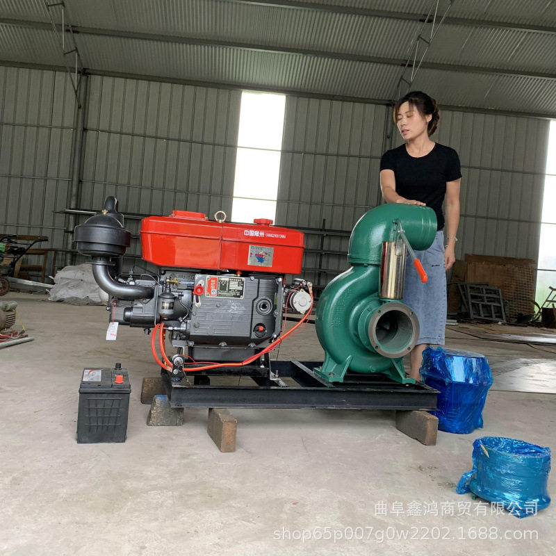 22马力柴油机带抽水泵 拖车款柴油离心泵8寸 柴油6寸离心泵参数