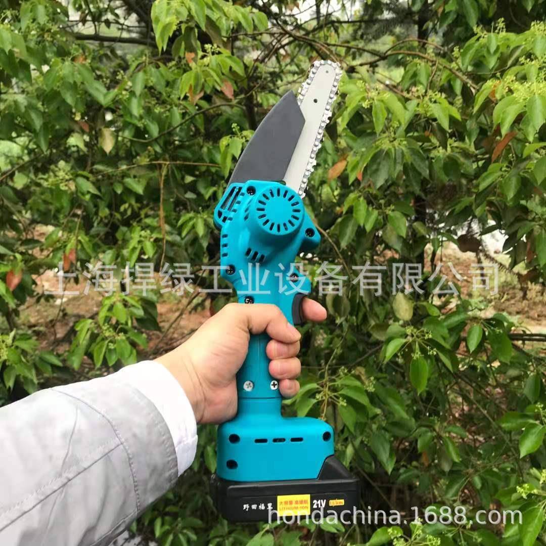 杰魁森6外寸小迷你充电式21V手锂电锯家用6寸锂电型电链锯户伐木