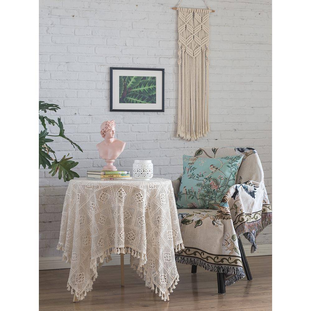 B花ZW7美式312鸟式沙发巾中式套罩全包单人欧田园盖布线毯全盖复