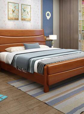 实木床.2米1.35米小户型单人床1储物床米1简/MDM约现代1.81.5m双