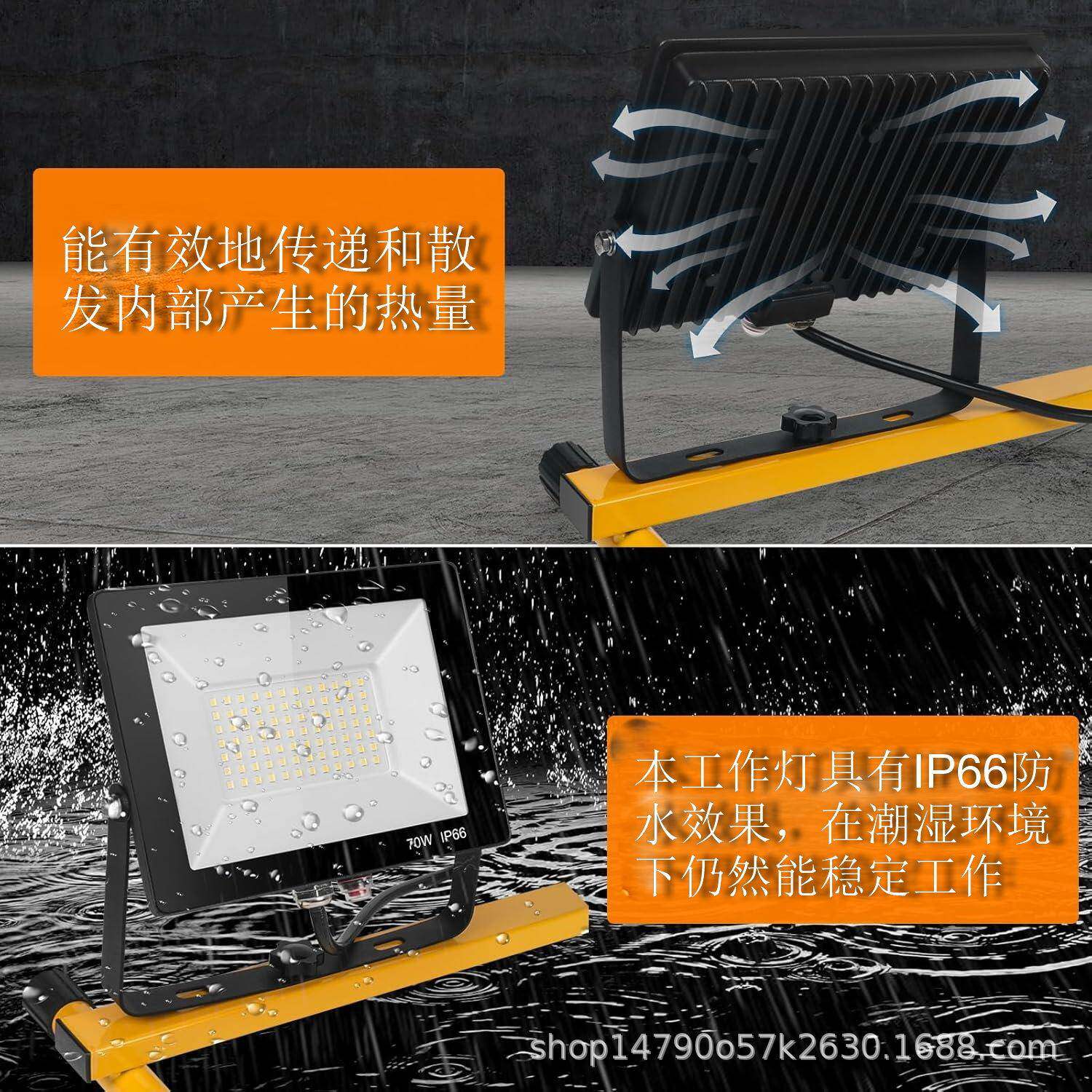 ED工作灯CPG户外移动三架落地L防修水强光露营照明便携式车脚探