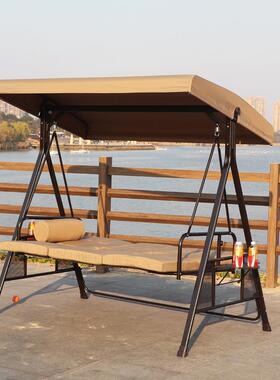 秋户外躺吊椅NJA床可座可躺三人千铁艺秋千摇椅庭院吊床花园阳台