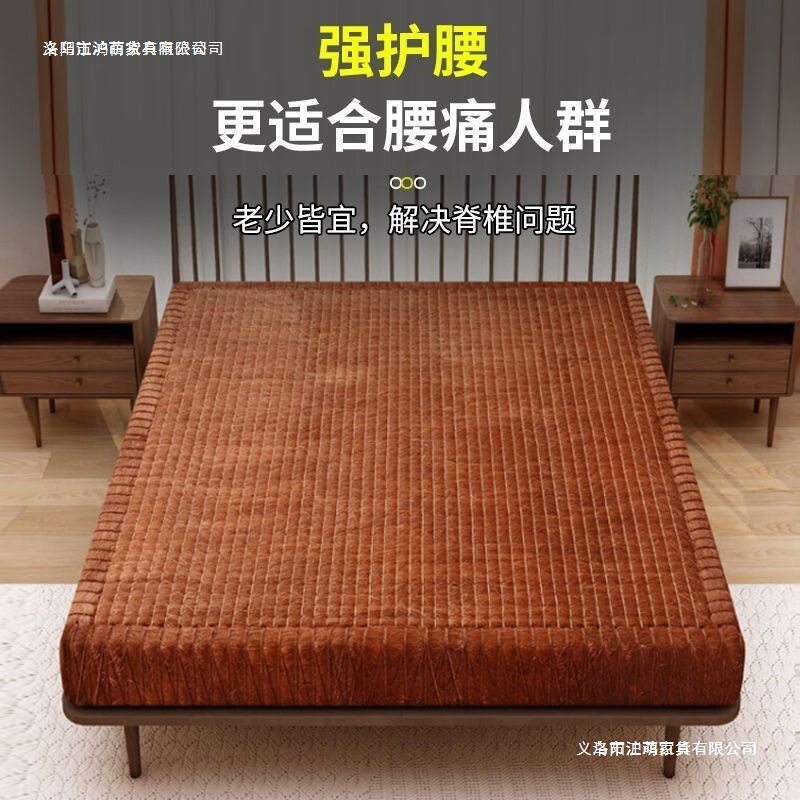 全棕垫床垫纯手工椰棕无胶棕榈硬垫家用老人护脊折叠棕垫