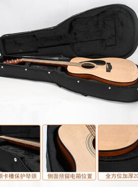 吉他琴盒4041寸轻民谣木吉他盒3寸8寸体吉它包古典39寸琴RWN箱可