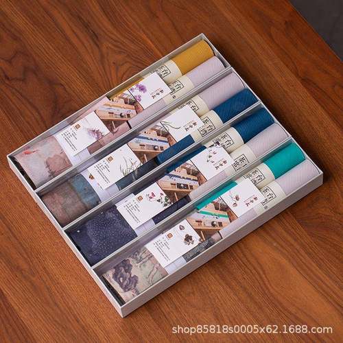 中式印家花防水纤茶席套组用棉麻维桌旗桌垫干泡垫茶巾茶QDK桌布