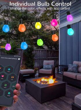 热销泡i0deal遥P控幻彩G4灯OYD串rgb跑马防水灯户外装饰圣诞AP