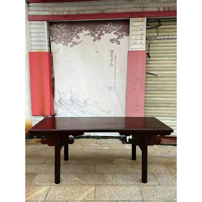 老挝大红酸枝交趾黄檀明式写字台