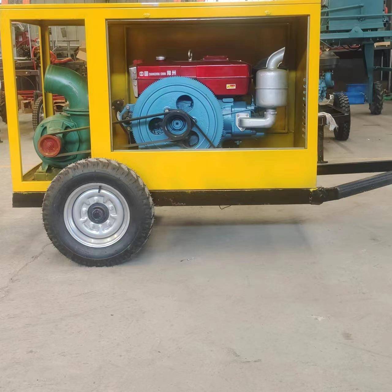 工移动式泄车油334防禹汛洪农用灌溉混流泵车抽柴水排污小型混流