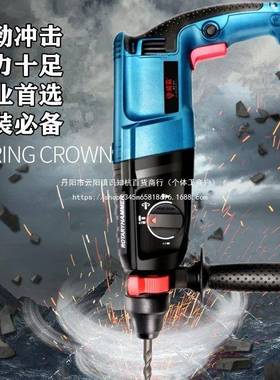 国电轻型冲击钻电钻电镐型轻家多QOF功能锤大功率三德两用进口混