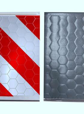 三斜纹反光尾板旗帜货车尾部CQO悬标志C贴角形PV标识挂条