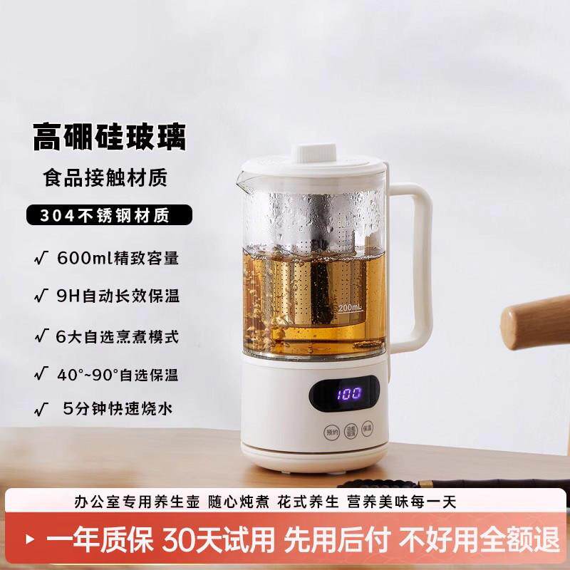 日本NTR办公室养生壶小型电动水杯全自动智能保温迷你花茶恒温壶