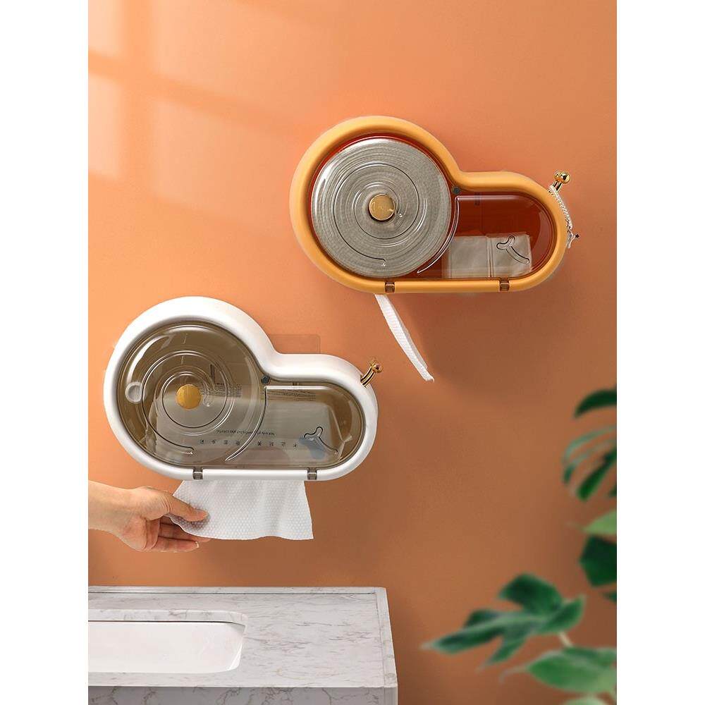 一次性洗脸巾收纳盒壁挂式洁面巾收纳盒免打孔卫生间擦脸巾置物架